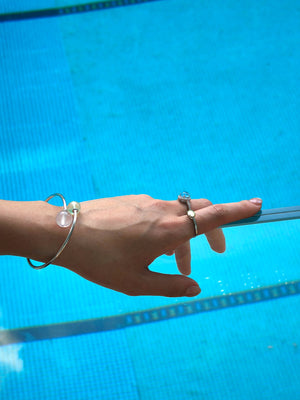 UK handmade bracelet with rose quartz – daily wear jewellery for kindness and relationships.