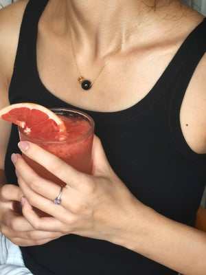 UK handmade necklace – crystal pairing that symbolises shielding energy and wealth attraction, perfect for gifting.