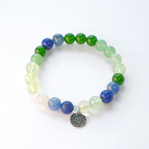 Pleiades natural crystal bracelet for connection, social confidence, and harmony