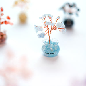 Aquamarine Feng Shui Tree for Serenity