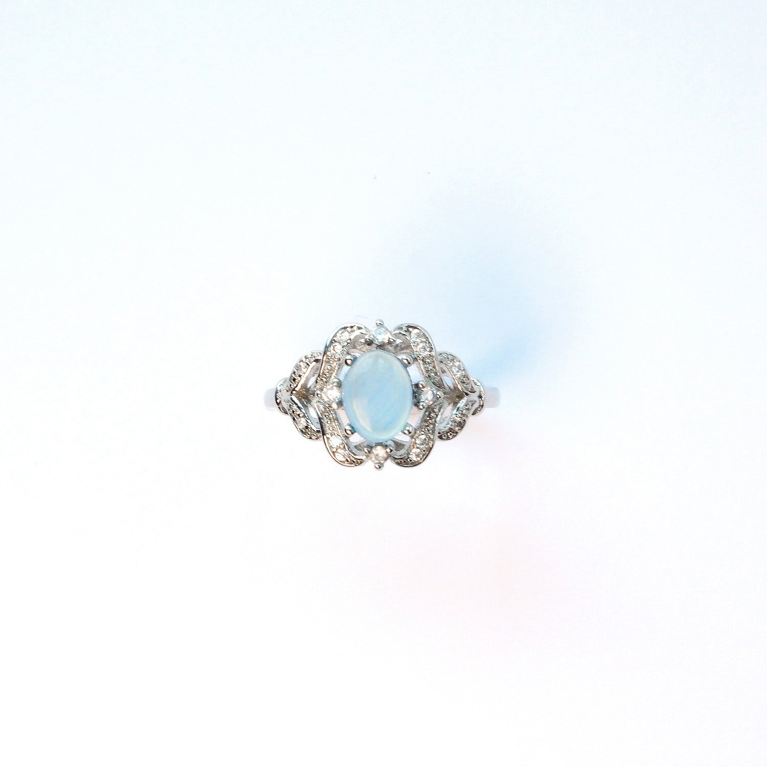 Natural aquamarine ring in copper band, ocean-inspired gemstone jewellery for daily wear