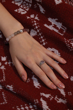 Handcrafted Full Moon bracelet worn by model, moon phase jewellery by Star Heart