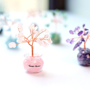 Rose Quartz Feng Shui Tree for Love