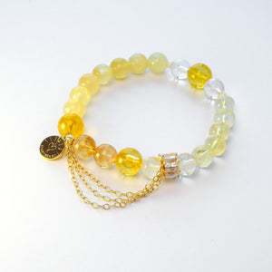 The Sun natural citrine crystal bracelet for confidence, wealth, and prosperity