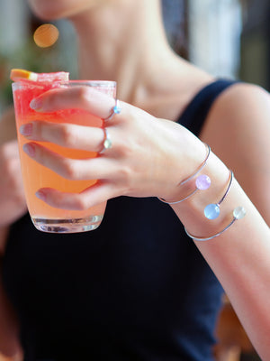 UK handmade bracelet – aquamarine and prehnite for renewal and peace.