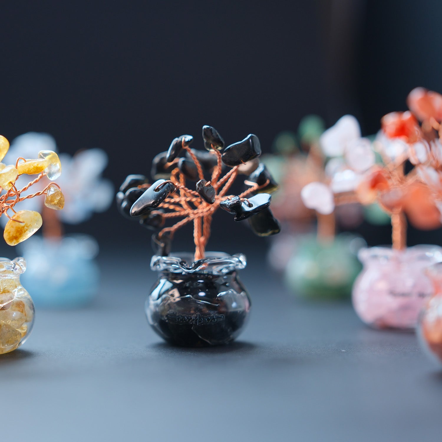 obsidian Feng Shui Tree for Protection