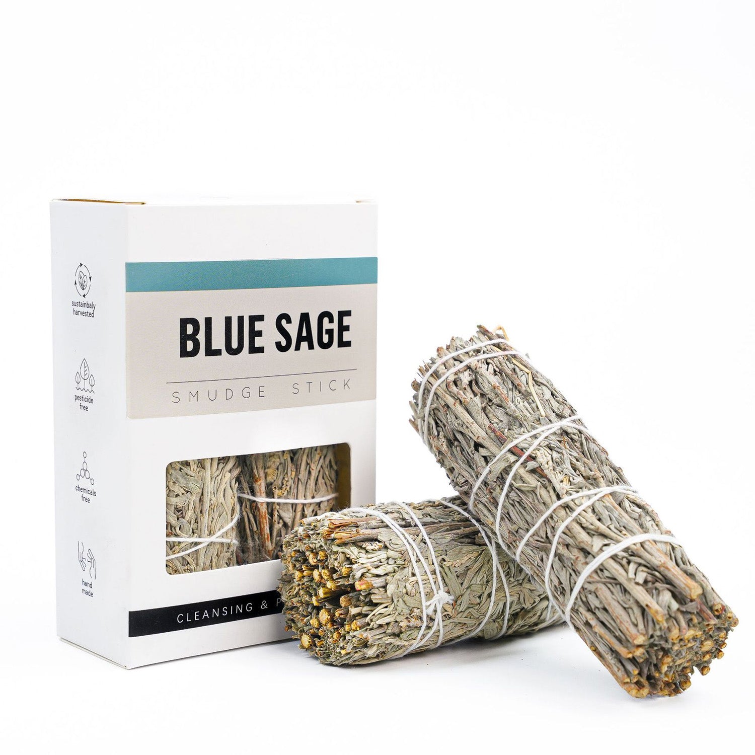 Blue Sage smudge stick 2 sticks pack