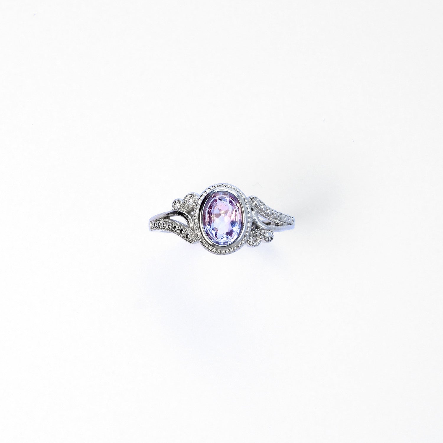 Amethyst crystal ring for spiritual balance and stress relief, affordable birthstone jewellery