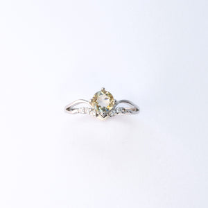 Citrine ring for optimism and success, natural November birthstone jewellery gift in the UK