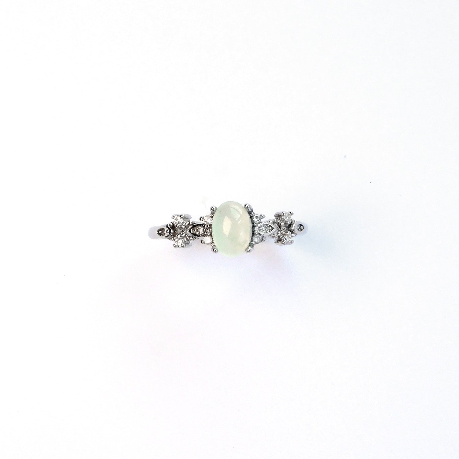 Prehnite ring symbolising unconditional love and renewal, affordable healing gemstone jewellery