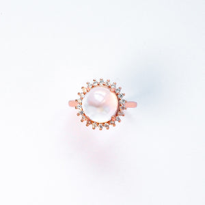 Rose quartz ring for self-love and harmony, affordable natural gemstone jewellery