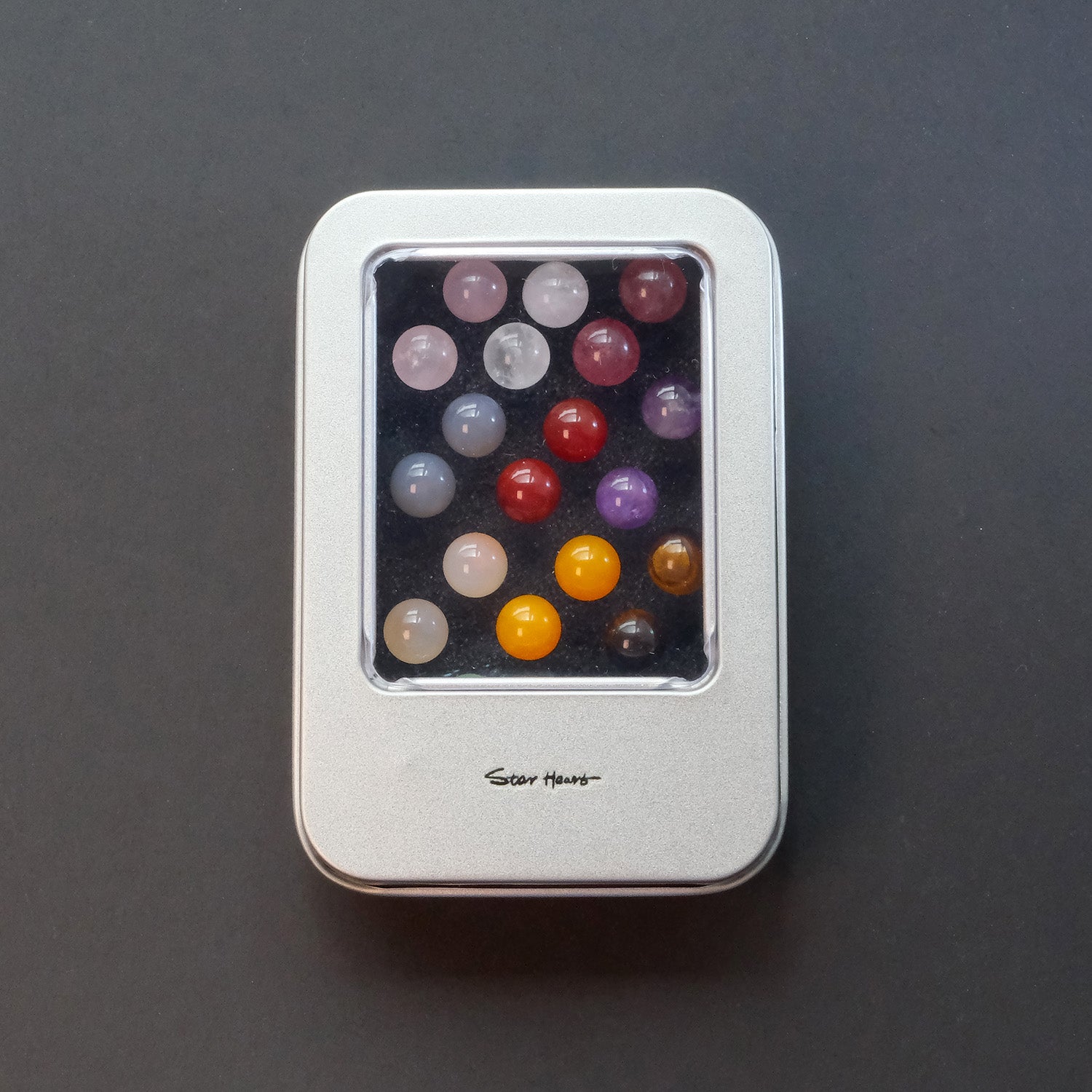 Close-up of Solar System Gift Set - 12 Gemstone Sterling Silver Earrings